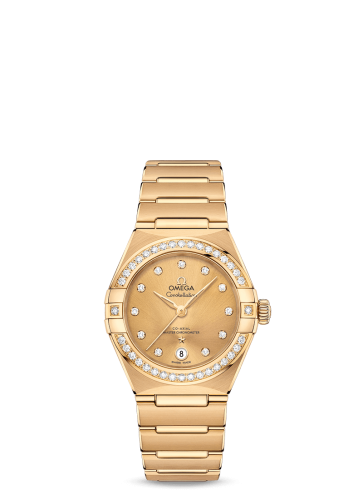 Omega Constellation Manhattan 29 Co-Axial Master Chronometer Yellow Gold / Champagne / Diamond